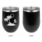 Tropical Sunset Stainless Wine Tumblers - Black - Single Sided - Approval