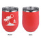 Tropical Sunset Stainless Wine Tumblers - Coral - Single Sided - Approval