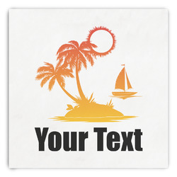 Tropical Sunset Paper Dinner Napkins (Personalized)