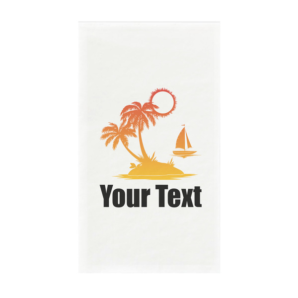 Custom Tropical Sunset Guest Towels - Full Color - Standard (Personalized)