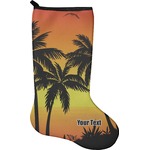 Tropical Sunset Holiday Stocking - Single-Sided - Neoprene (Personalized)