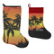Tropical Sunset Stockings - Side by Side compare