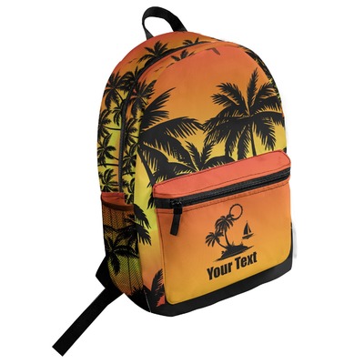 Tropical Sunset Student Backpack (Personalized)