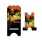 Tropical Sunset Stylized Phone Stand - Front & Back - Small