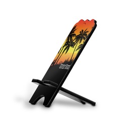 Tropical Sunset Stylized Cell Phone Stand - Small w/ Name or Text