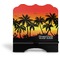 Tropical Sunset Stylized Tablet Stand - Front without iPad