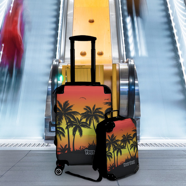 Tropical Sunset Suitcase Set 4 - IN CONTEXT