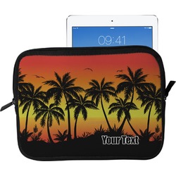 Tropical Sunset Tablet Case / Sleeve - Large (Personalized)