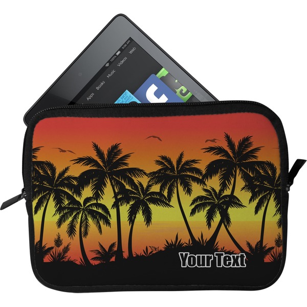 Custom Tropical Sunset Tablet Case / Sleeve - Small (Personalized)