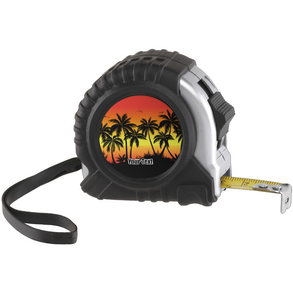 Custom Tropical Sunset Tape Measure (25 ft) (Personalized)