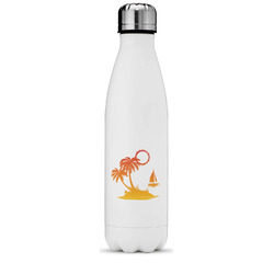 Tropical Sunset Water Bottle - 17 oz. - Stainless Steel - Full Color Printing (Personalized)