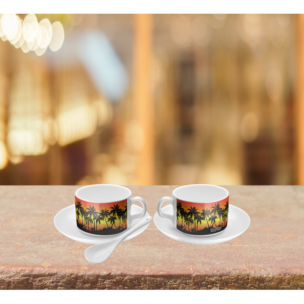 Tropical Sunset Tea Cup Lifestyle