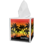 Tropical Sunset Tissue Box Cover (Personalized)