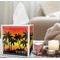 Tropical Sunset Tissue Box - LIFESTYLE