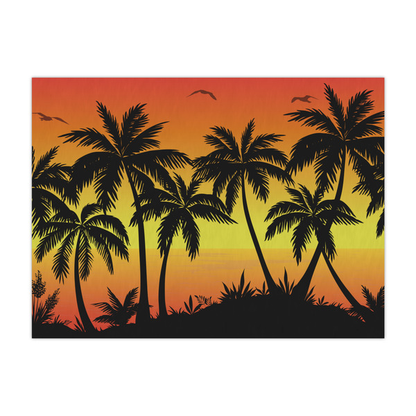 Custom Tropical Sunset Large Tissue Papers Sheets - Lightweight