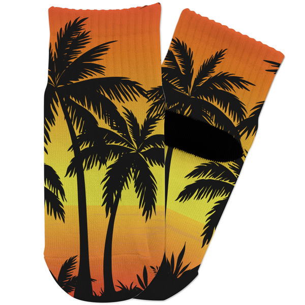 Custom Tropical Sunset Toddler Ankle Socks