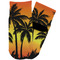 Tropical Sunset Toddler Ankle Socks - Single Pair - Front and Back