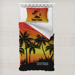 Tropical Sunset Toddler Bedding Set - With Pillowcase (Personalized)