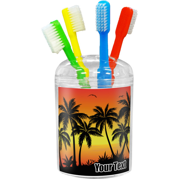 Tropical Sunset Toothbrush Holder (Personalized)