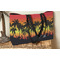 Tropical Sunset Tote w/Black Handles - Lifestyle View