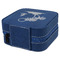 Tropical Sunset Travel Jewelry Boxes - Leather - Navy Blue - View from Rear