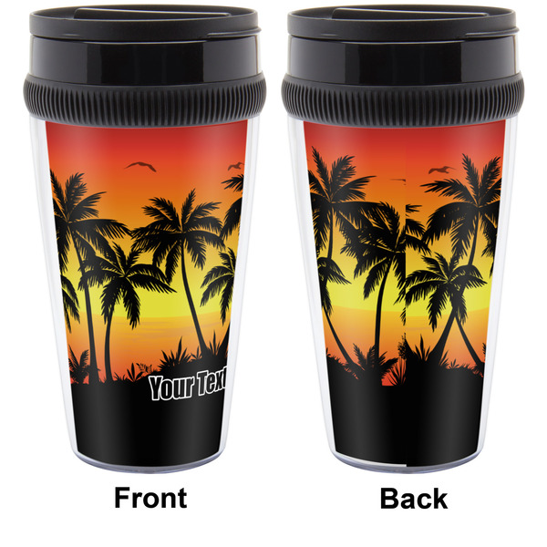 Tropical Sunset Travel Mug Approval (Personalized)
