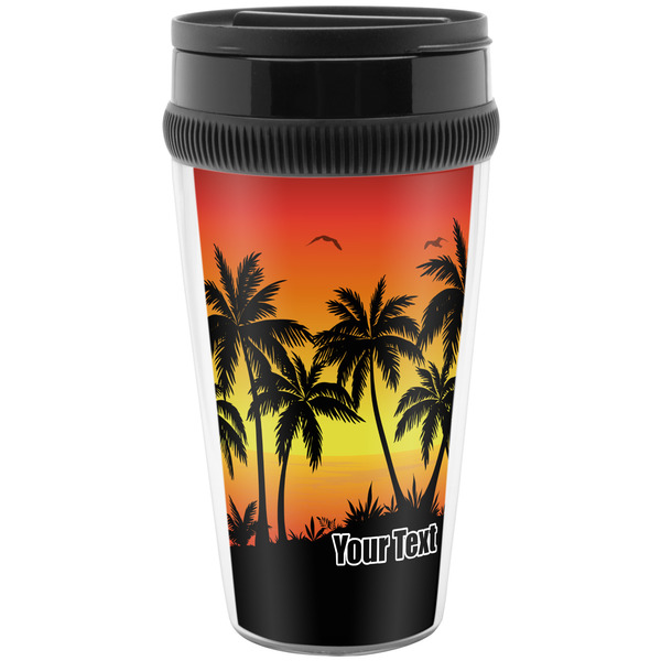 Custom Tropical Sunset Acrylic Travel Mug without Handle (Personalized)