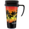 Tropical Sunset Acrylic Travel Mug with Handle (Personalized)