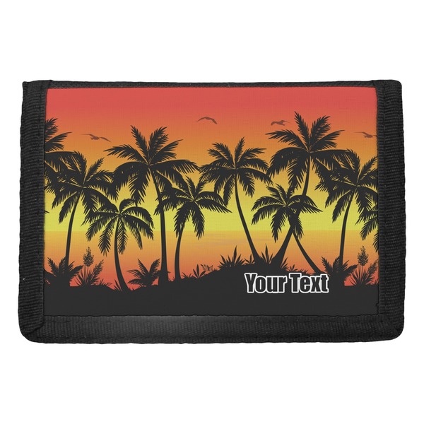 Custom Tropical Sunset Trifold Wallet (Personalized)