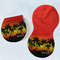 Tropical Sunset Burp Pads - Velour - Set of 2 w/ Name or Text