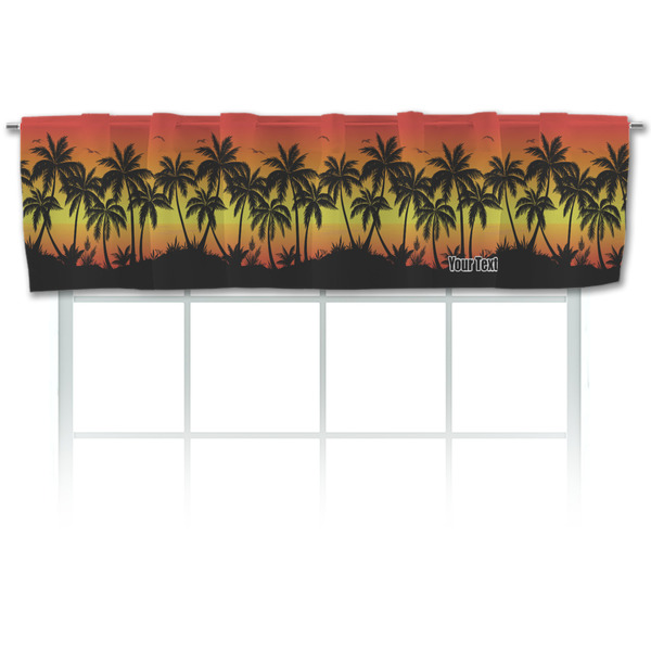 Custom Tropical Sunset Valance (Personalized)