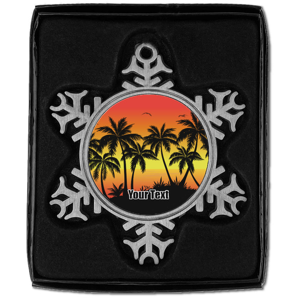 Tropical Sunset Vintage Snowflake - In box