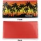 Tropical Sunset Vinyl Check Book Cover - Front and Back
