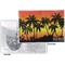 Tropical Sunset Vinyl Passport Holder - Flat Front and Back