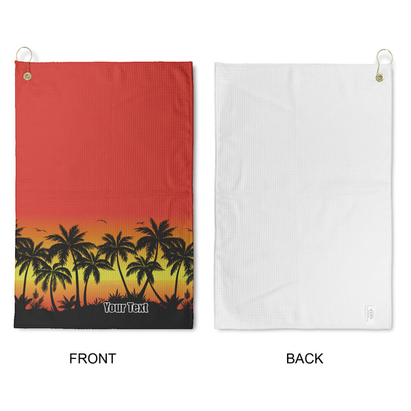 Tropical Sunset Waffle Weave Golf Towel - Approval