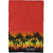 Tropical Sunset Waffle Weave Towel - Full Color Print - Approval Image