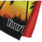 Tropical Sunset Waffle Weave Towel - Closeup of Material Image