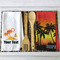 Tropical Sunset Waffle Weave Towels - 2 Print Styles