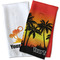 Tropical Sunset Waffle Weave Towels - Two Print Styles