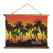 Tropical Sunset Wall Hanging Tapestry - Wide (Personalized)