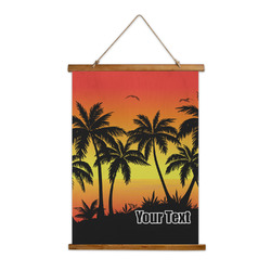 Tropical Sunset Wall Hanging Tapestry (Personalized)
