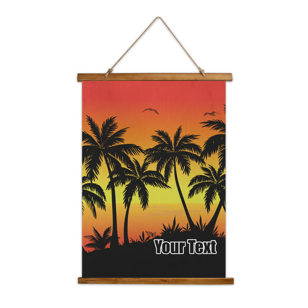 Custom Tropical Sunset Wall Hanging Tapestry (Personalized)