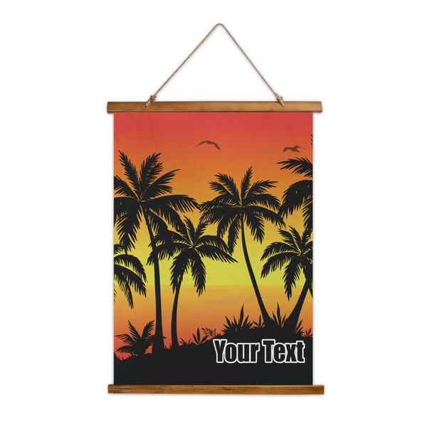 Custom Tropical Sunset Wall Hanging Tapestry (Personalized)