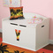Tropical Sunset Wall Letter Decal Small on Toy Chest