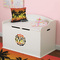 Tropical Sunset Wall Monogram on Toy Chest