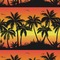 Tropical Sunset Wallpaper & Surface Covering (Water Activated 24"x 24" Sample)