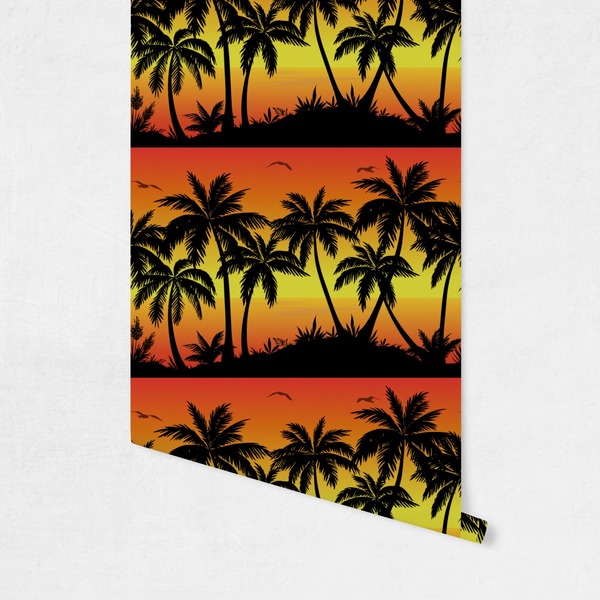 Tropical Sunset Wallpaper on Wall