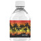 Tropical Sunset Water Bottle Label - Single Front