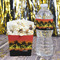 Tropical Sunset Water Bottle Label - w/ Favor Box