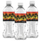 Tropical Sunset Water Bottle Labels - Front View